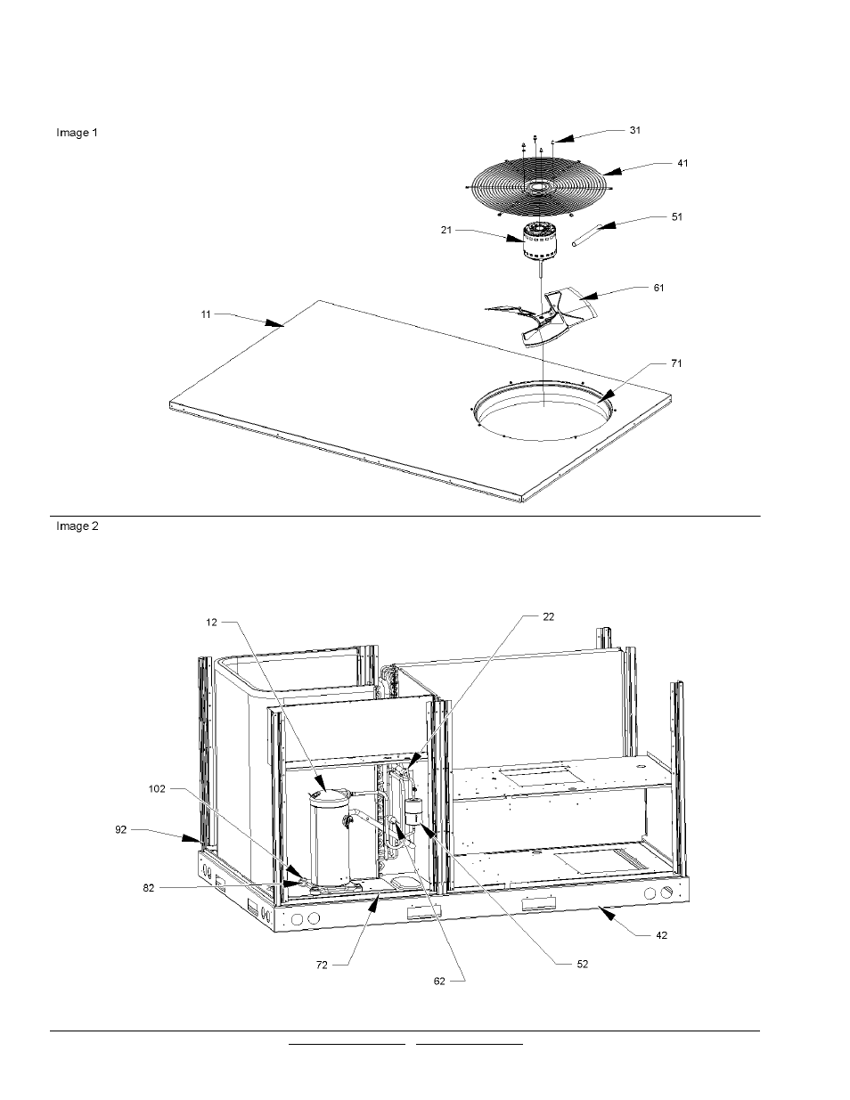 Top panel/tubing assy | Goodman Mfg CPC048XXX4BXXXBA User Manual | Page 4 / 13