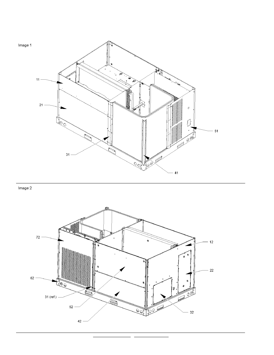 Cabinet assy | Goodman Mfg CPC048XXX4BXXXBA User Manual | Page 6 / 13