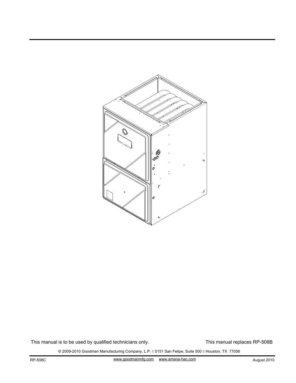 Goodman Mfg ACVC950714CXAA User Manual | 12 pages