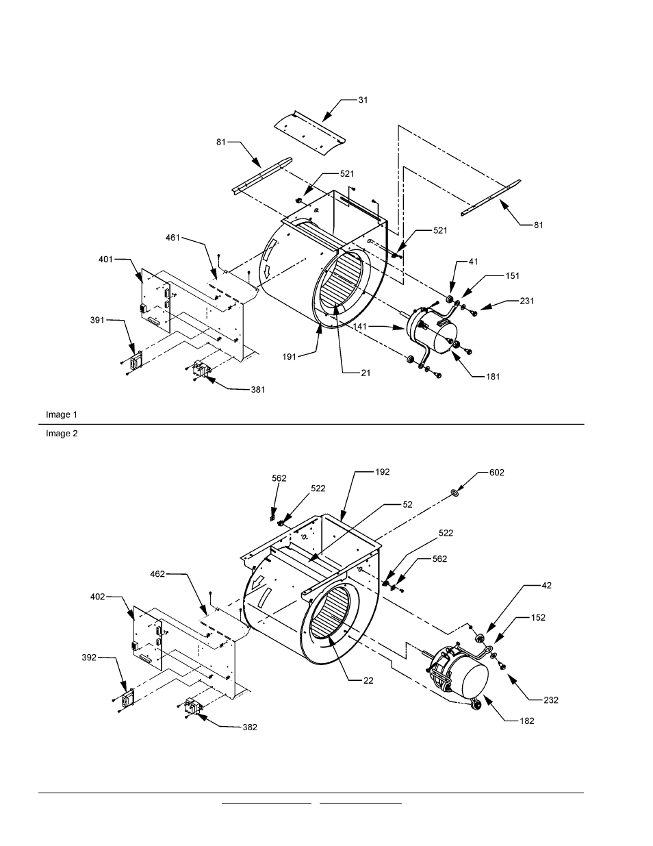 Blower assembly | Goodman Mfg ACVC950714CXAA User Manual | Page 6 / 12