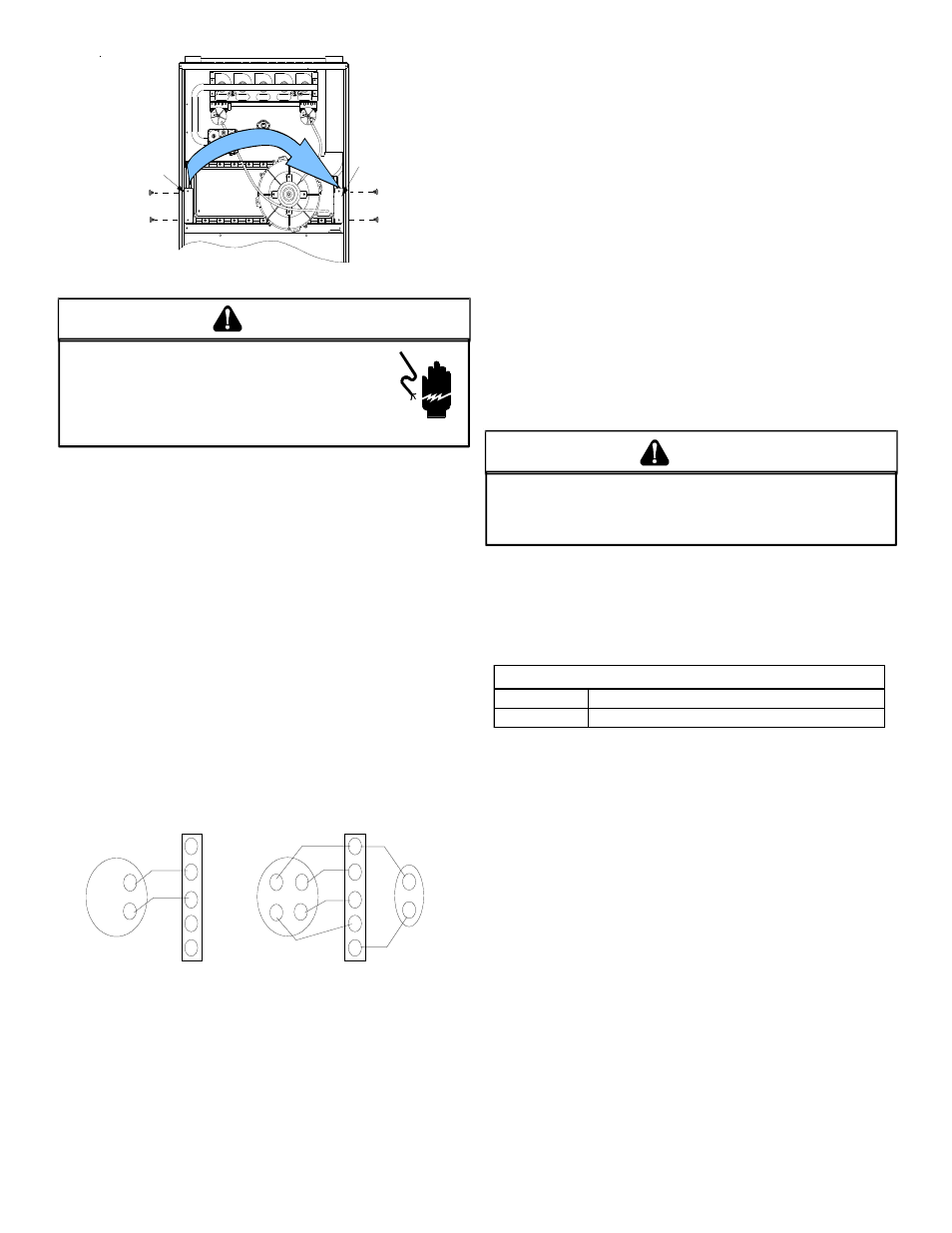 24 v, Warning, Caution | Goodman Mfg GAS-FIRED WARM AIR FURNACE GKS9 User Manual | Page 24 / 40
