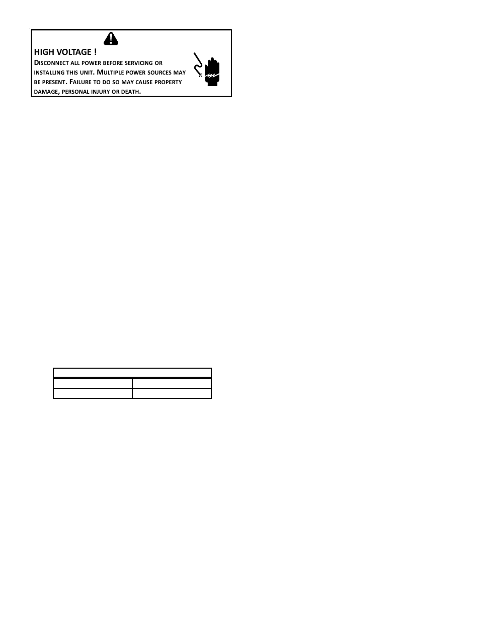 High voltage | Goodman Mfg GAS-FIRED WARM AIR FURNACE GKS9 User Manual | Page 31 / 40