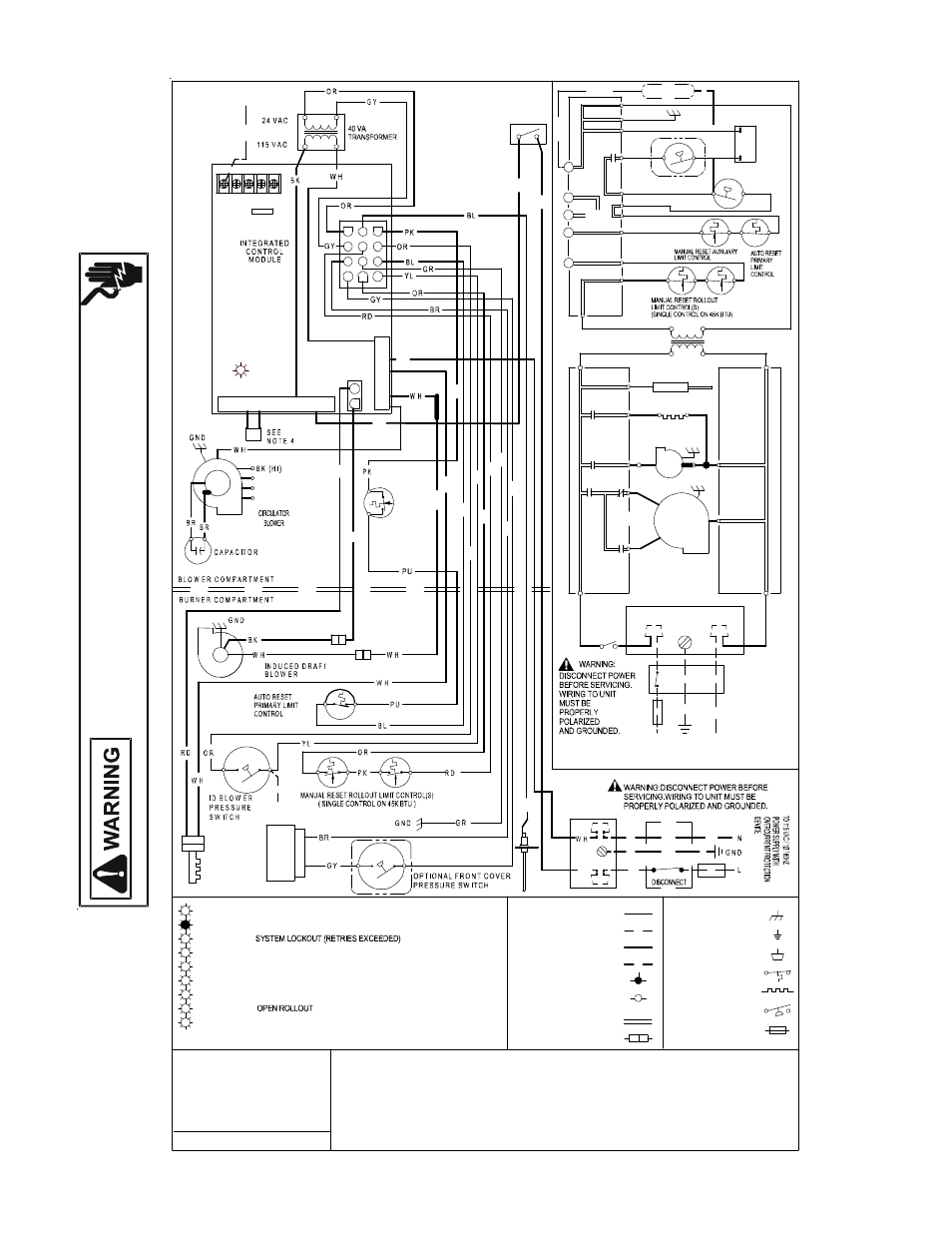 Is co nne ct, Al l, Po wer | Be f o re, Se r v ic in g, Th is, Uni t, Ulti p l e, So u rce s, Ma y | Goodman Mfg GAS-FIRED WARM AIR FURNACE GKS9 User Manual | Page 39 / 40