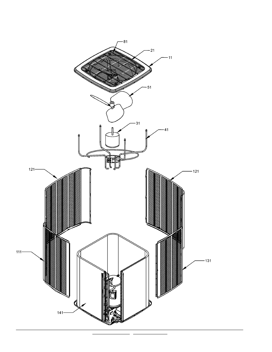 Coil / cabinet top / side panels | Goodman Mfg GSZ11 User Manual | Page 8 / 9