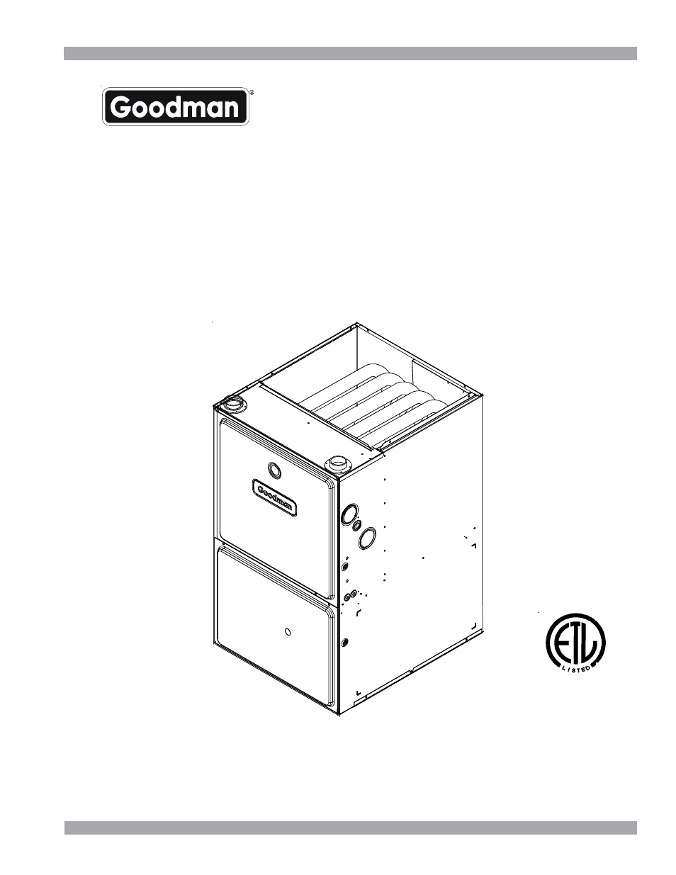 Goodman Mfg 40'' 95% Gas Furnace GCH9 User Manual | 16 pages