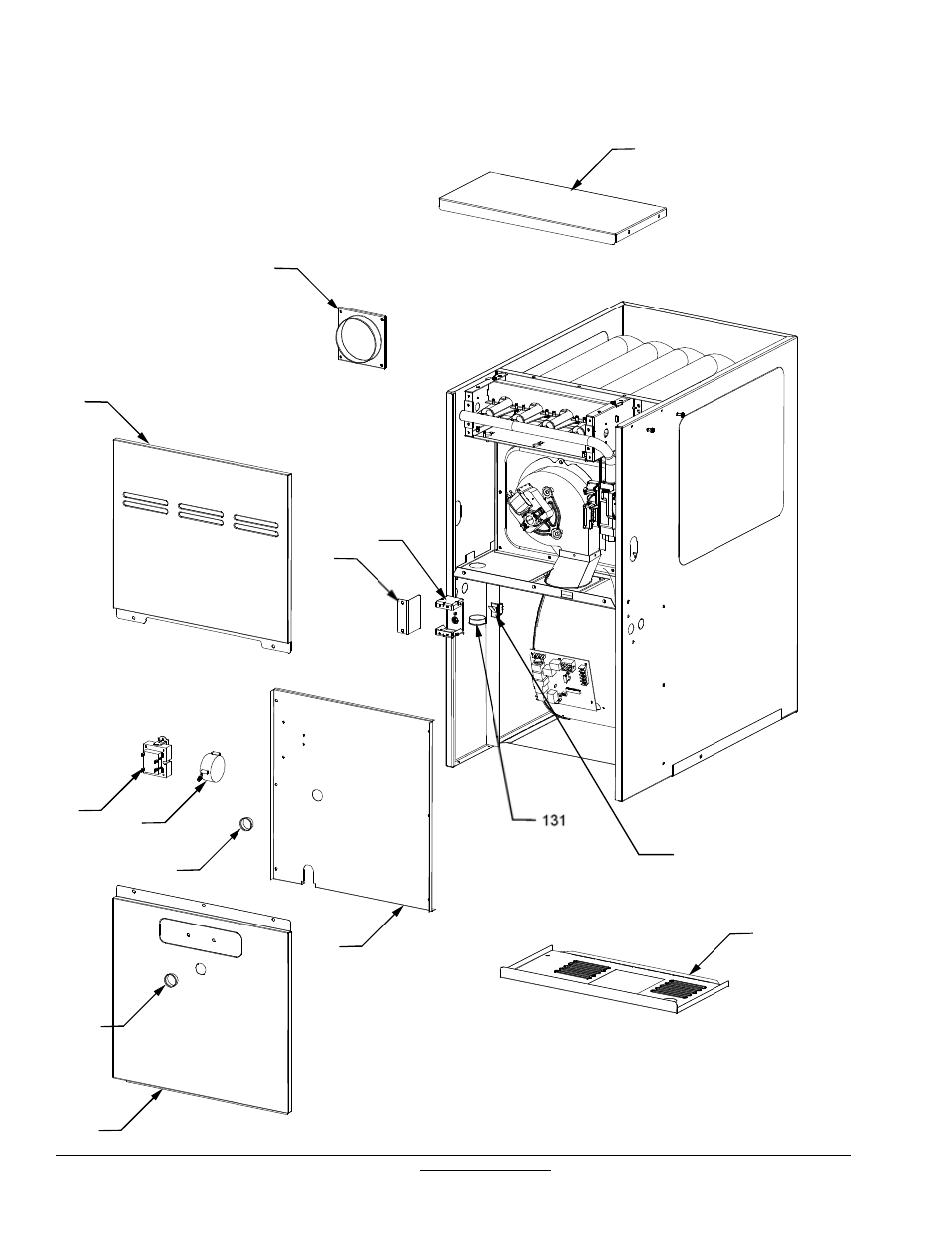 Cabinet assy | Goodman Mfg GDH81155CXCB User Manual | Page 4 / 10