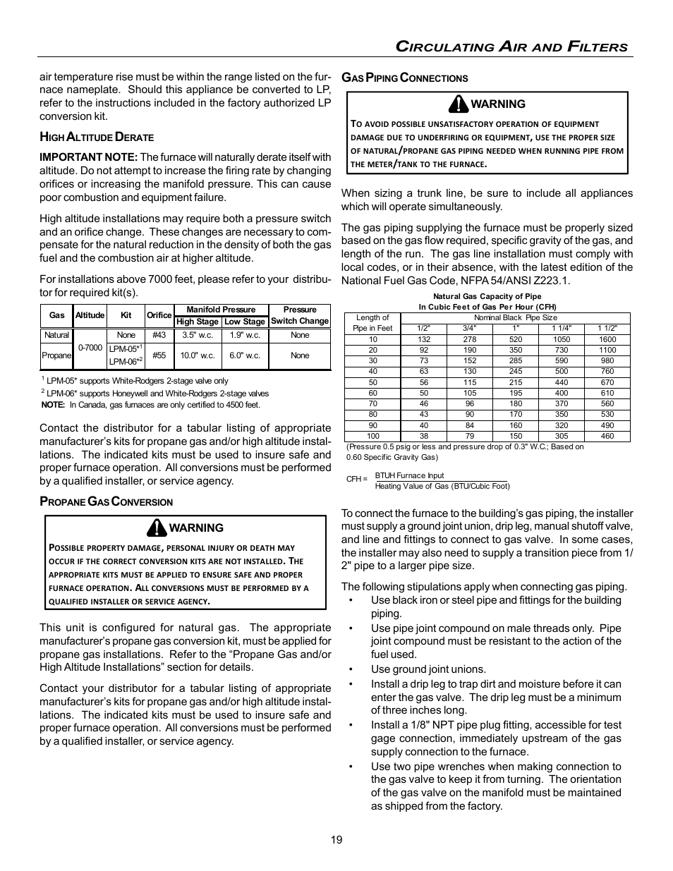 Goodman Mfg VC8 User Manual | Page 19 / 48