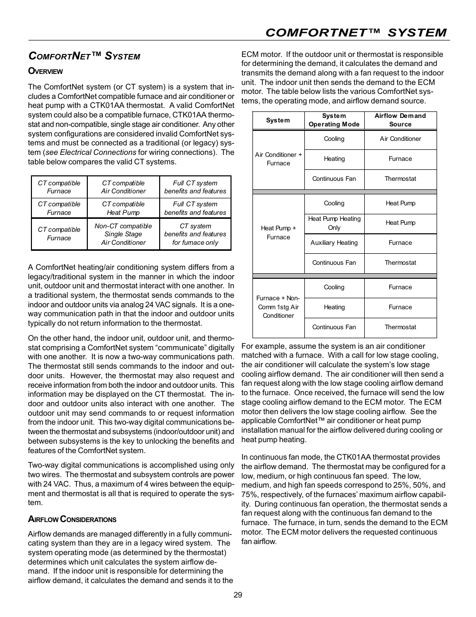 Comfortnet™ system | Goodman Mfg VC8 User Manual | Page 29 / 48