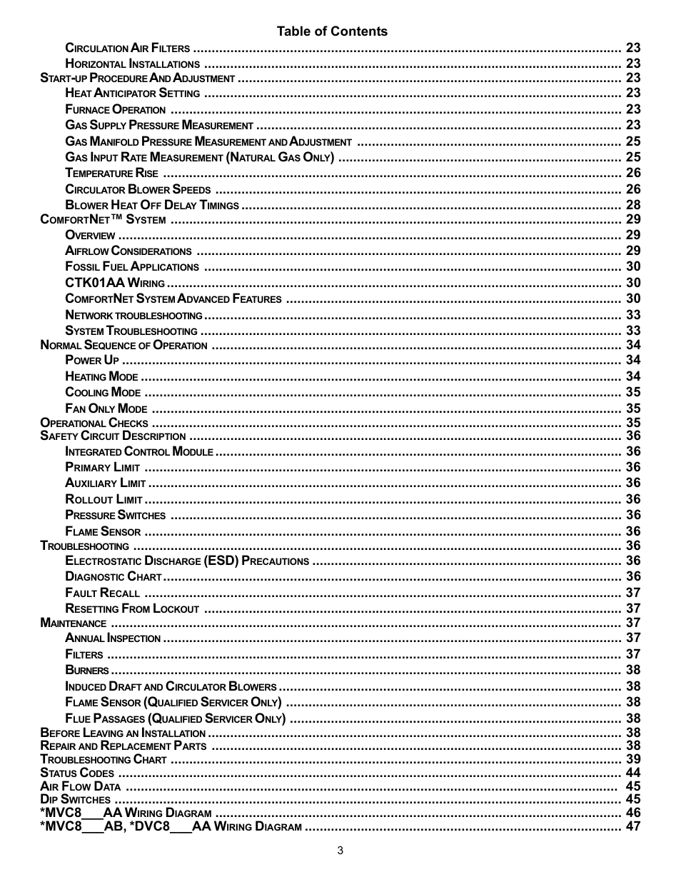 Goodman Mfg VC8 User Manual | Page 3 / 48