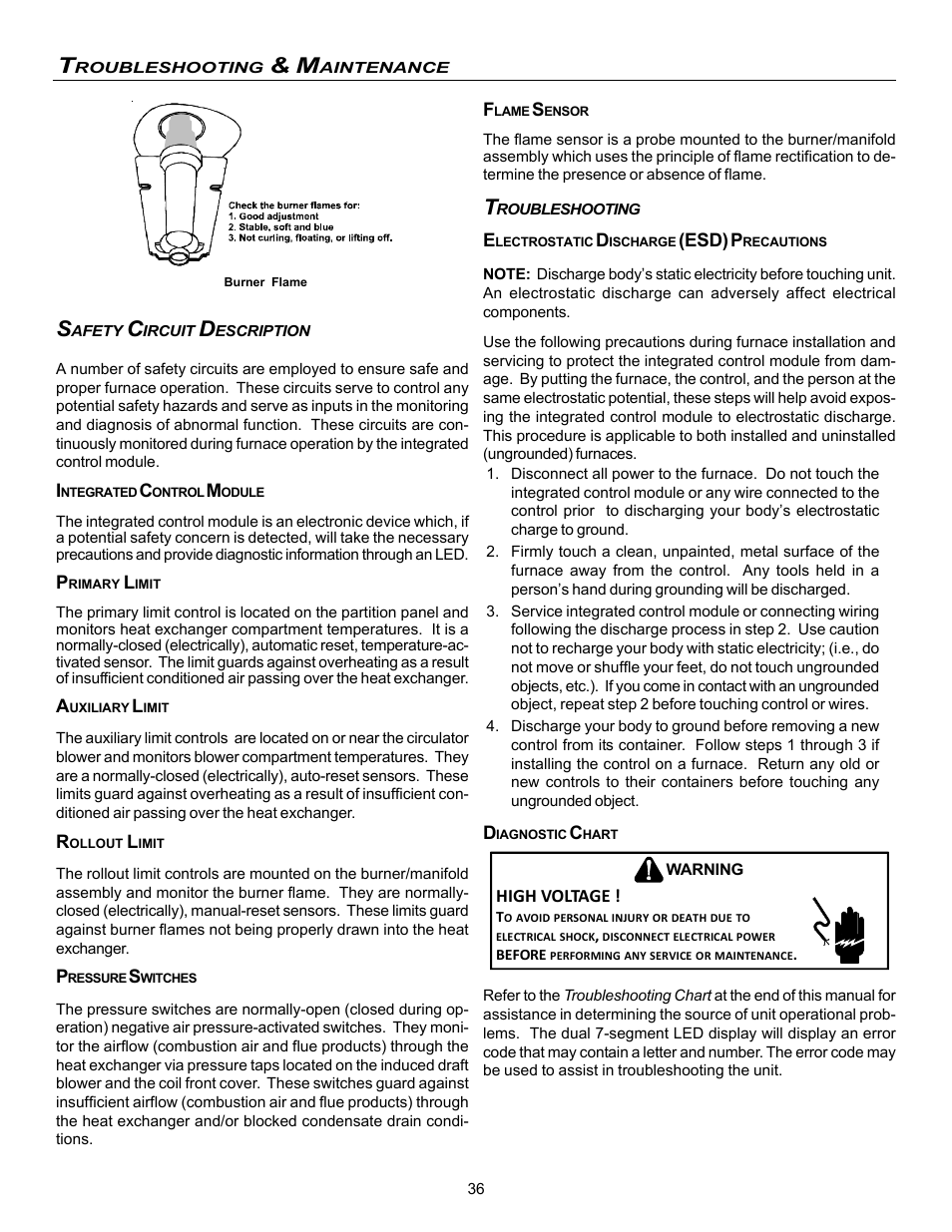 Goodman Mfg VC8 User Manual | Page 36 / 48