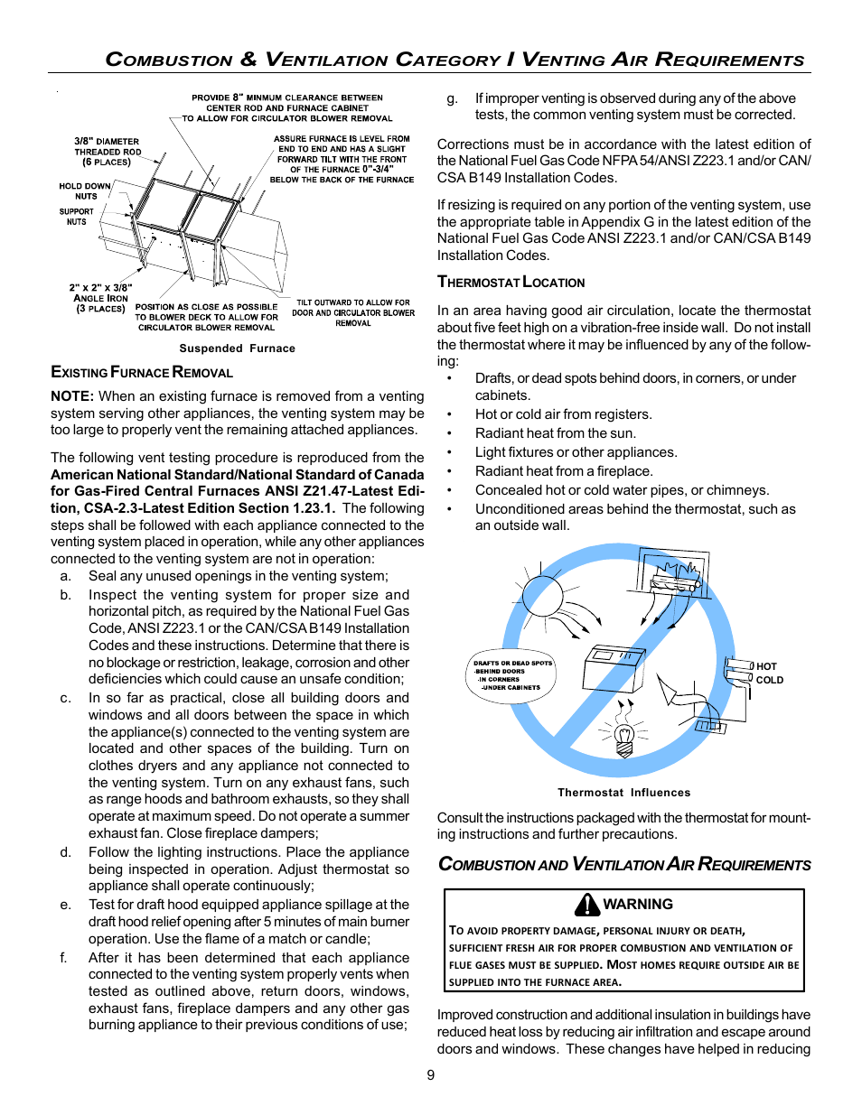 Goodman Mfg VC8 User Manual | Page 9 / 48