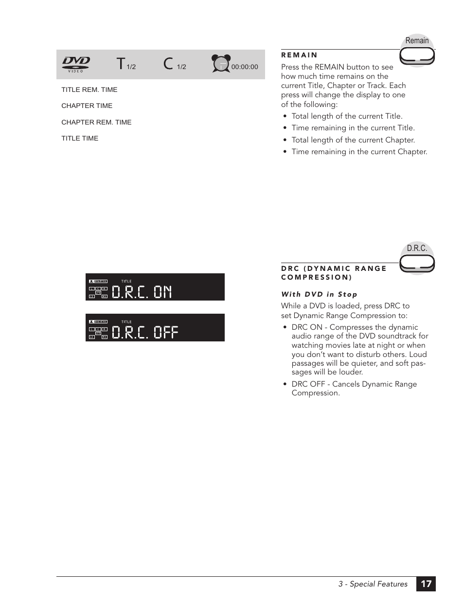 D.r.c. off d.r.c. on | GoVideo DHT7100 User Manual | Page 23 / 42