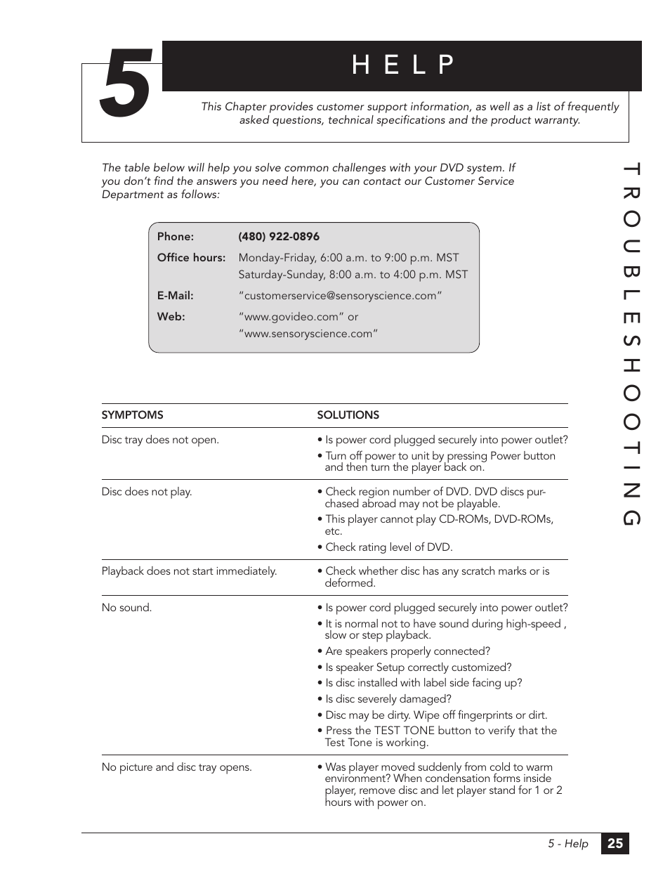 H e l p, Troubleshooting | GoVideo DHT7100 User Manual | Page 31 / 42