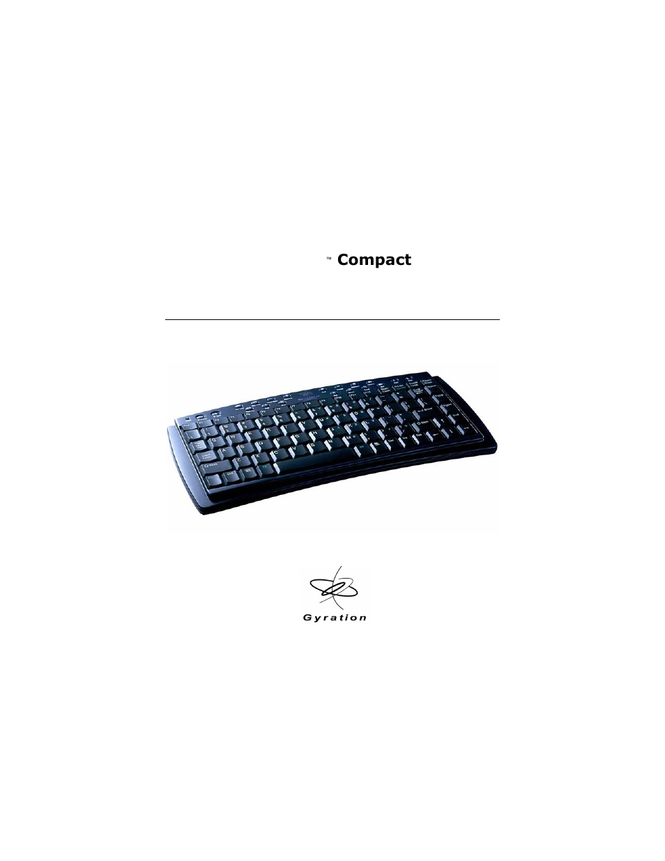Gyration Compact Keyboard User Manual | 19 pages