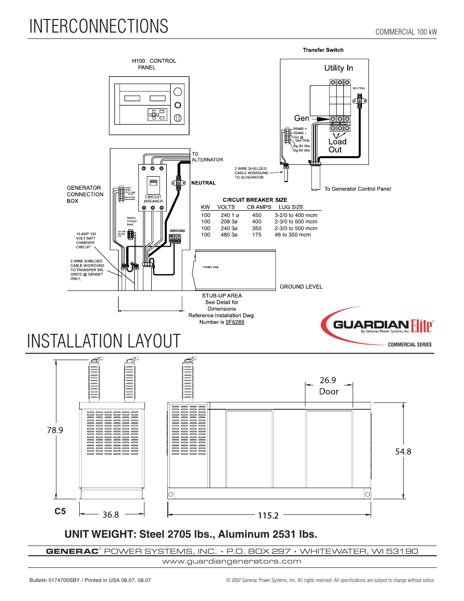 Installation layout, Interconnections | Guardian Technologies QT10068 User Manual | Page 4 / 4