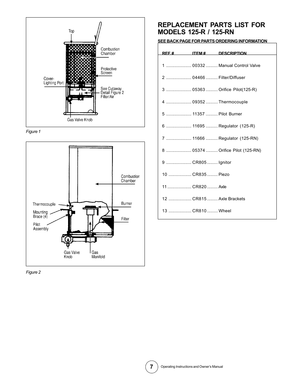 Gas-Fired Products 125-RN User Manual | Page 7 / 9