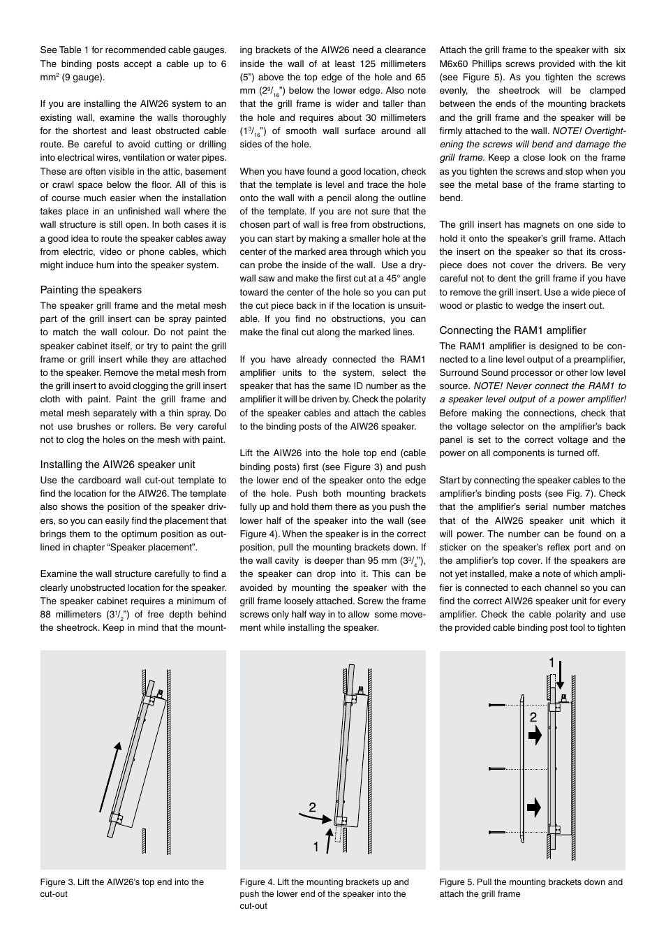 Genelec AIW26 User Manual | Page 3 / 6