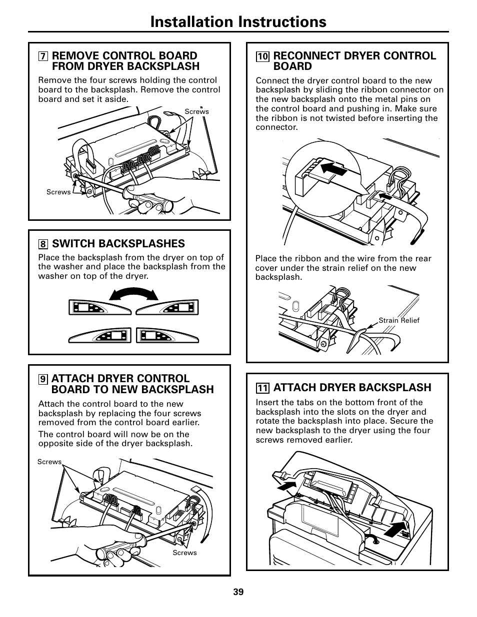 Installation instructions | GE Monogram GEAPPLIANCES 3828EL2001A 175D1807P416 User Manual | Page 39 / 44