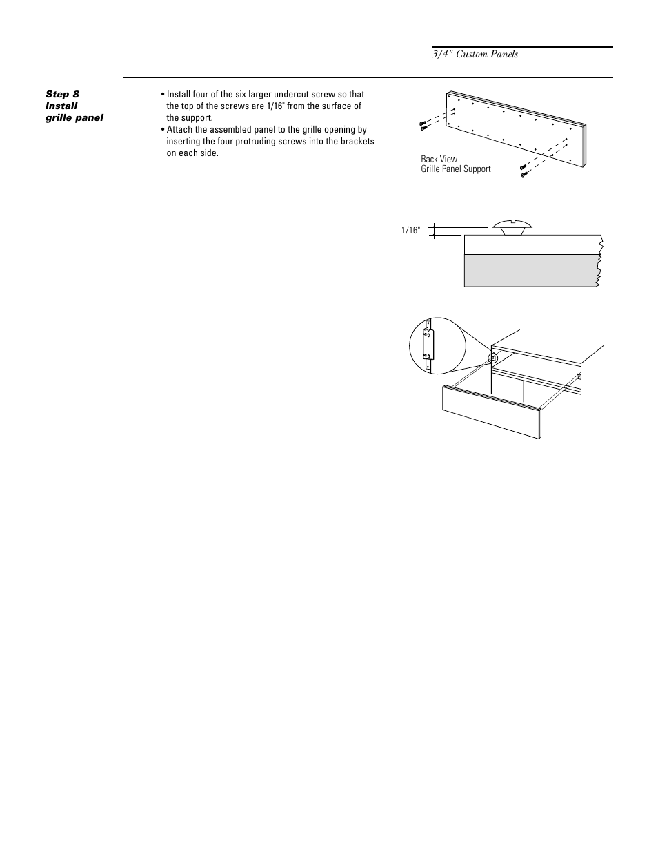 Zktr36lh/zktr36rh trim kit | GE Monogram ZIF36N RH User Manual | Page 25 / 40