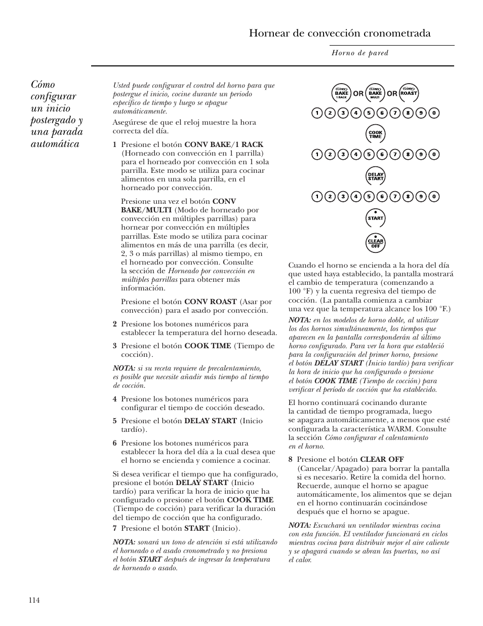 GE Monogram ZEK938 – 27 ″ Single Wall Oven User Manual | Page 114 / 136