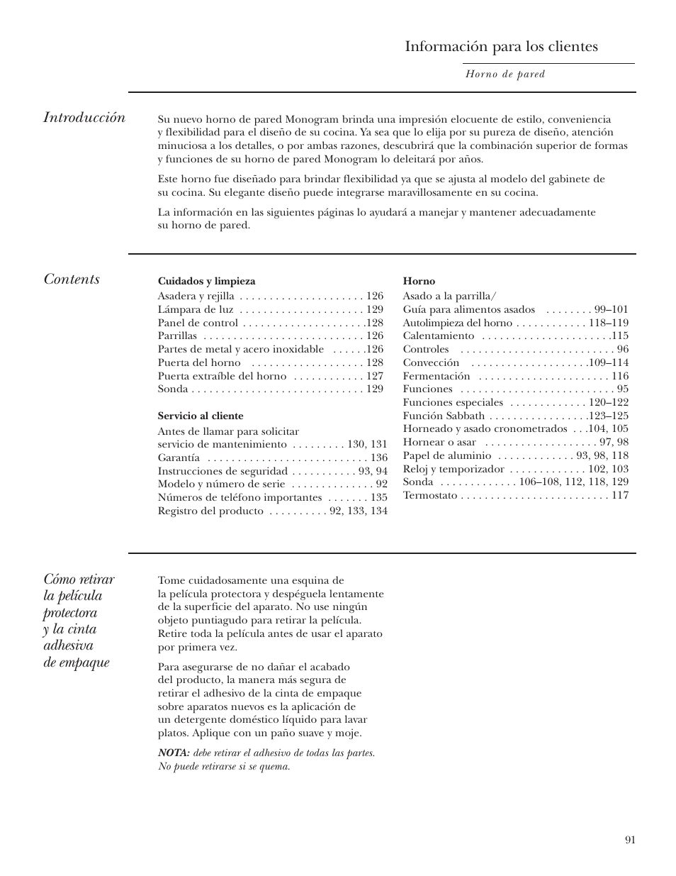 GE Monogram ZEK938 – 27 ″ Single Wall Oven User Manual | Page 91 / 136