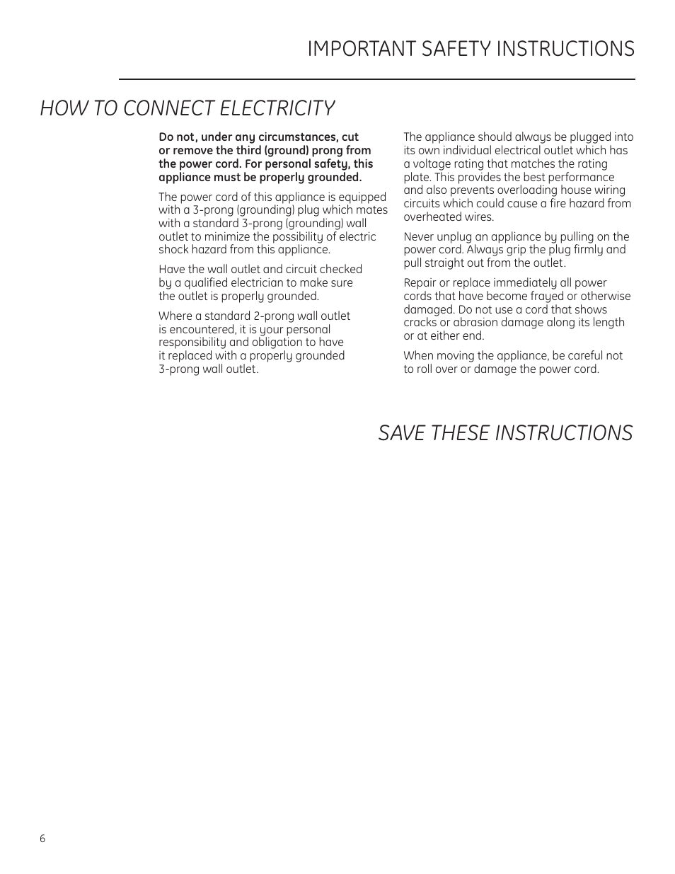 GE Monogram ZDWR240 User Manual | Page 6 / 20
