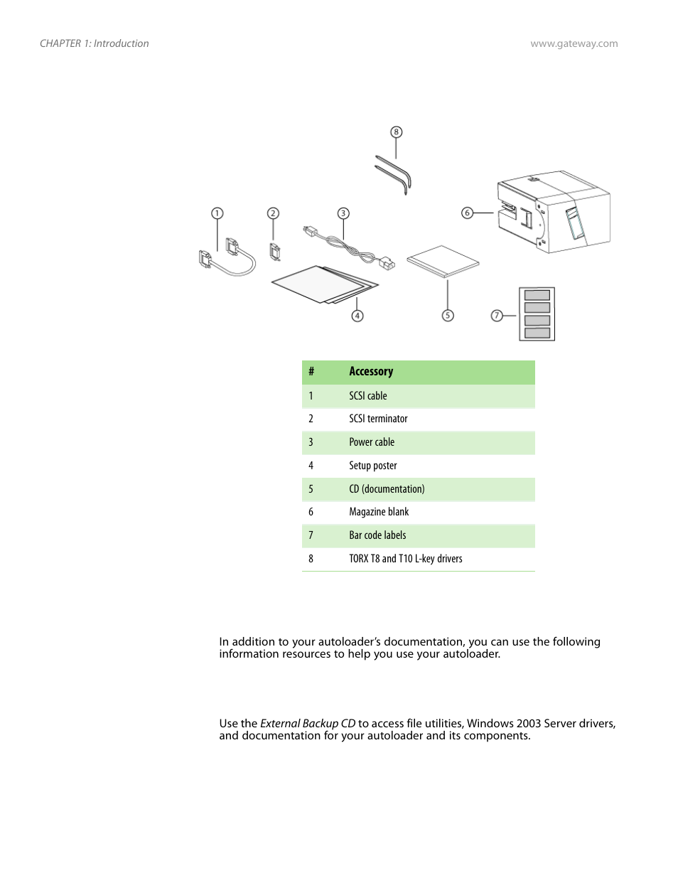 Product components, Getting help, External backup cd | Gateway E-826R User Manual | Page 11 / 116