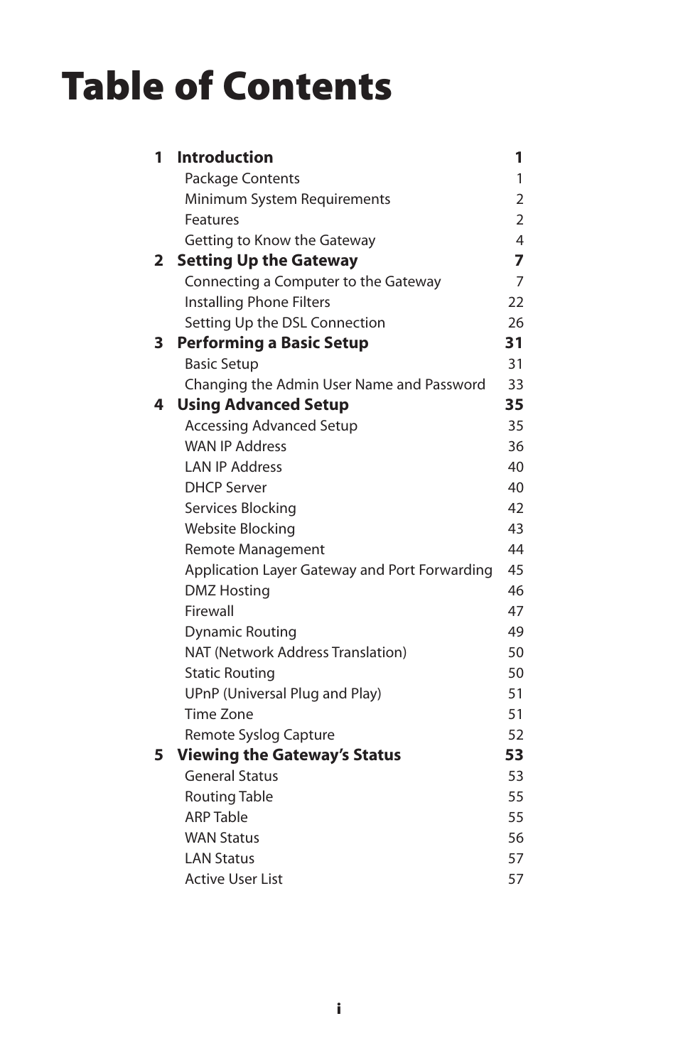 Gateway GT704 User Manual | Page 2 / 119