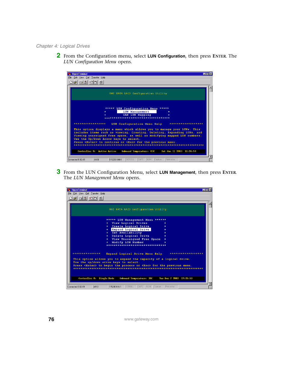 Gateway 840 VT-100 User Manual | Page 81 / 250