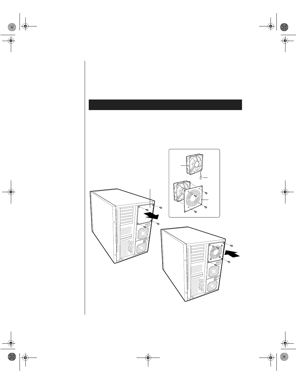 Installing a fan in the power supply bay | Gateway ALR 9200 User Manual | Page 70 / 226