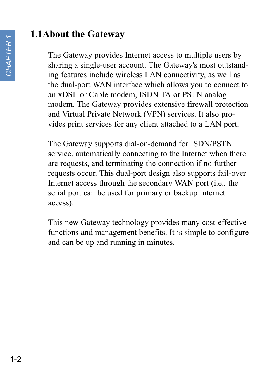 1about the gateway | Gateway none User Manual | Page 7 / 113
