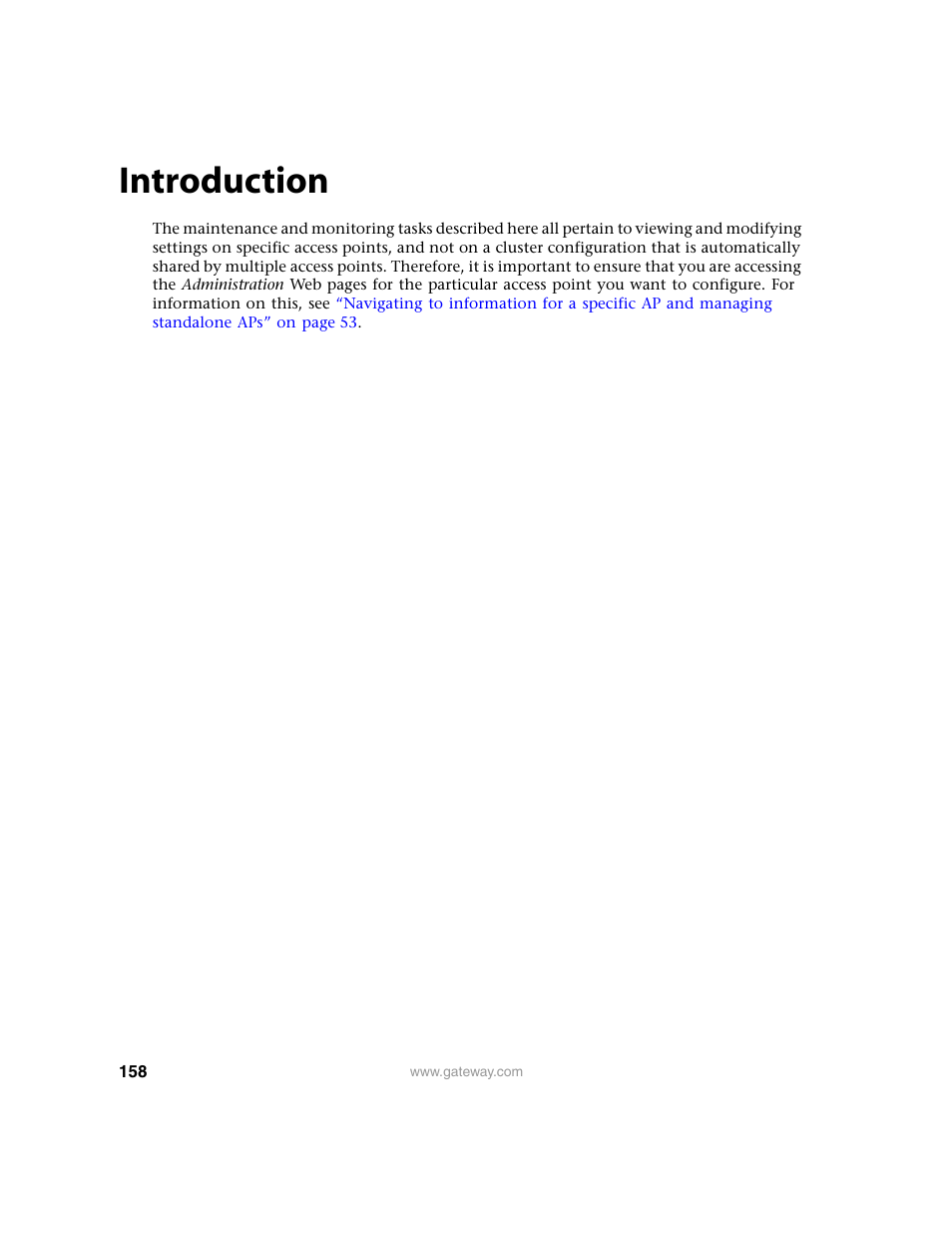 Introduction | Gateway 7001 Series User Manual | Page 163 / 218