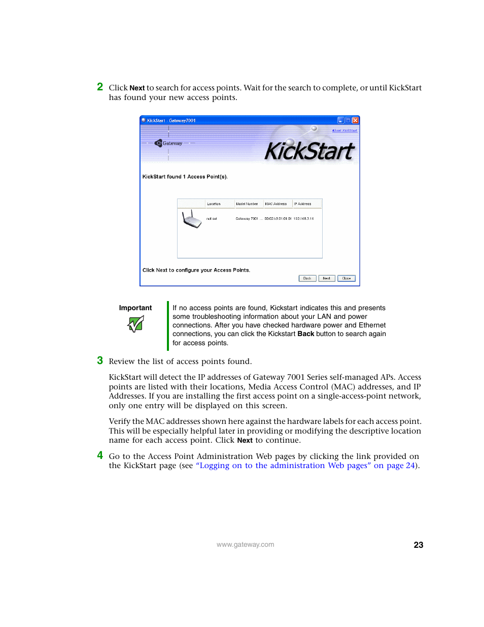 Gateway 7001 Series User Manual | Page 28 / 218