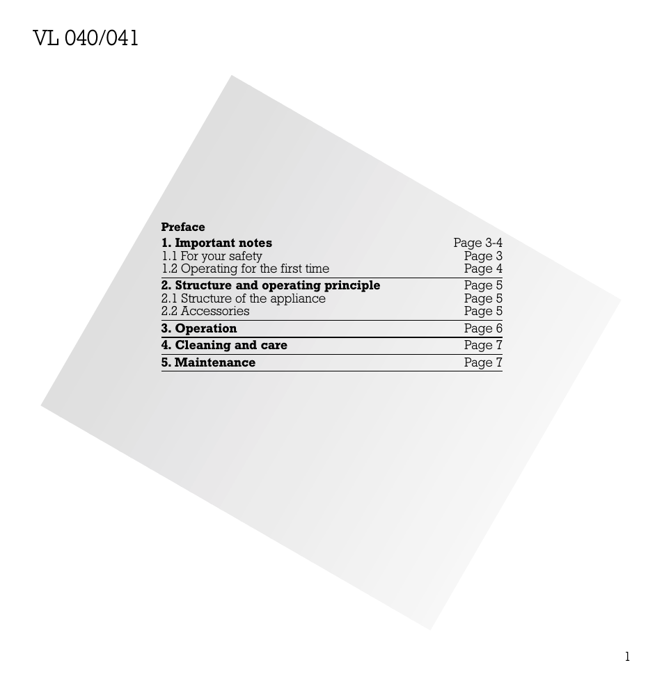 Gaggenau VL 040-107 User Manual | Page 2 / 9