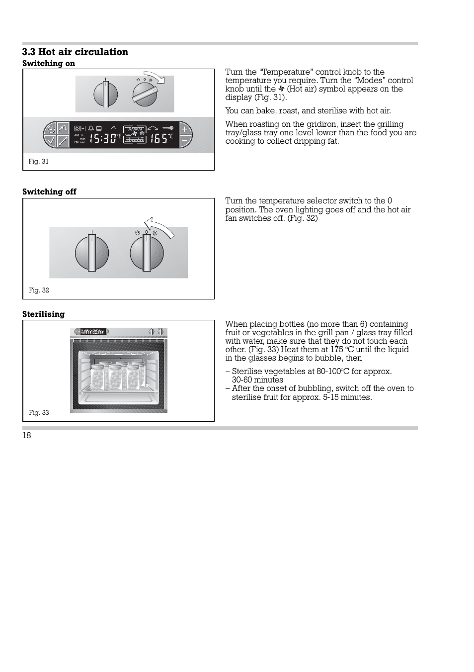 3 hot air circulation | Gaggenau EB 270/271 User Manual | Page 19 / 42