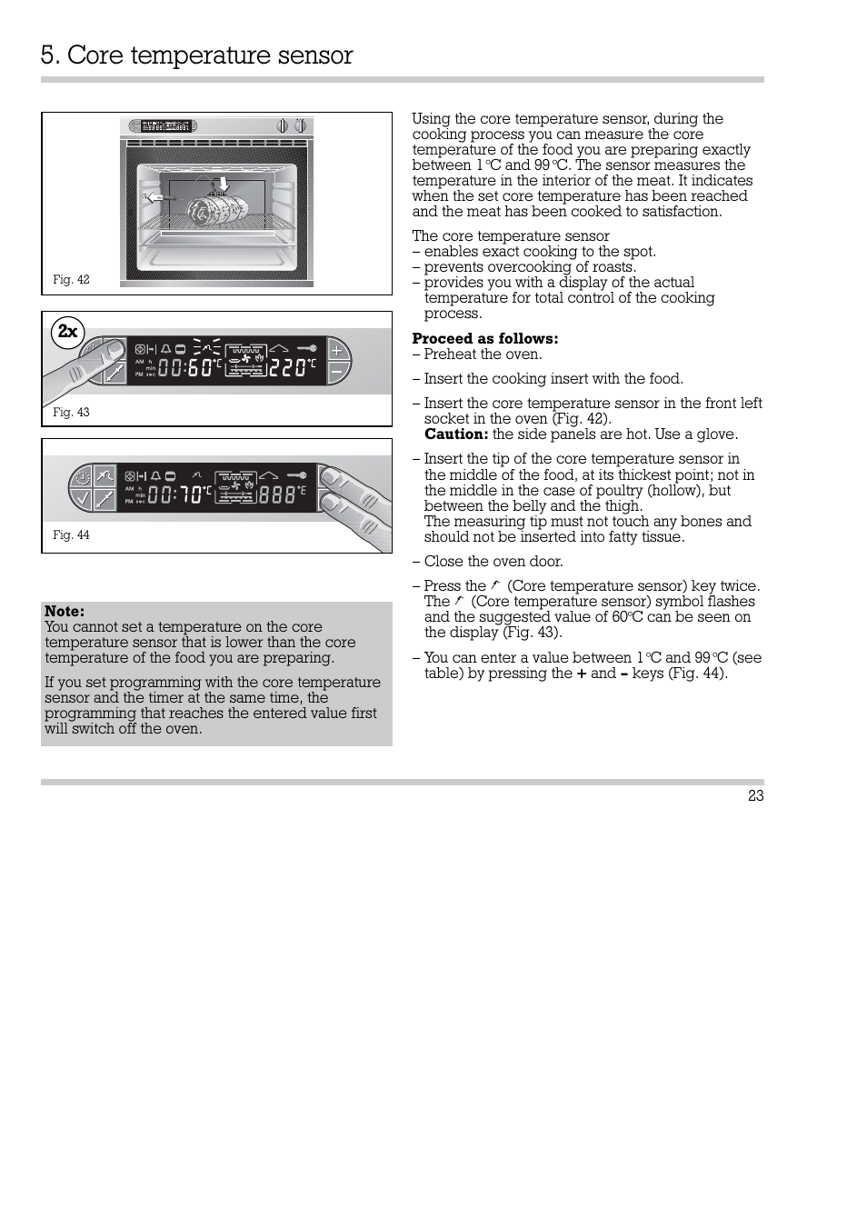 Core temperature sensor | Gaggenau EB 270/271 User Manual | Page 24 / 42