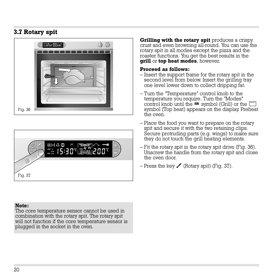 7 rotary spit | Gaggenau EB 291 User Manual | Page 20 / 39