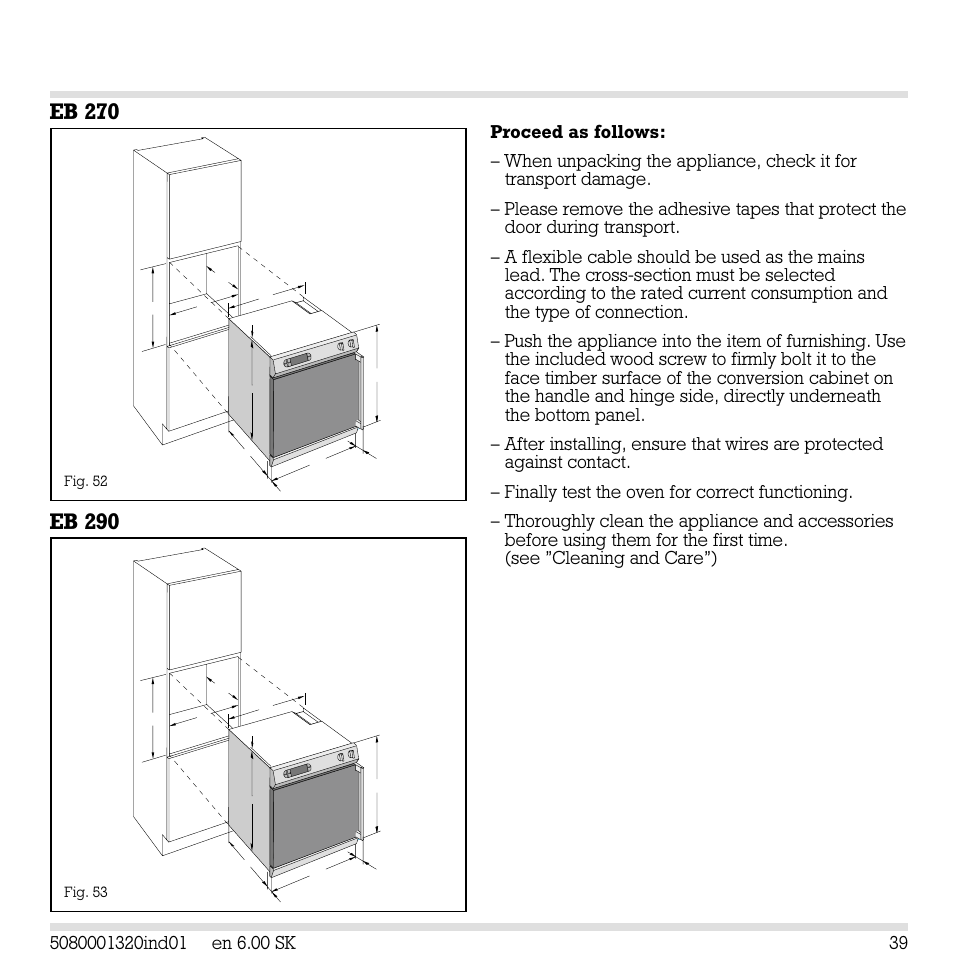Gaggenau EB 291 User Manual | Page 39 / 39