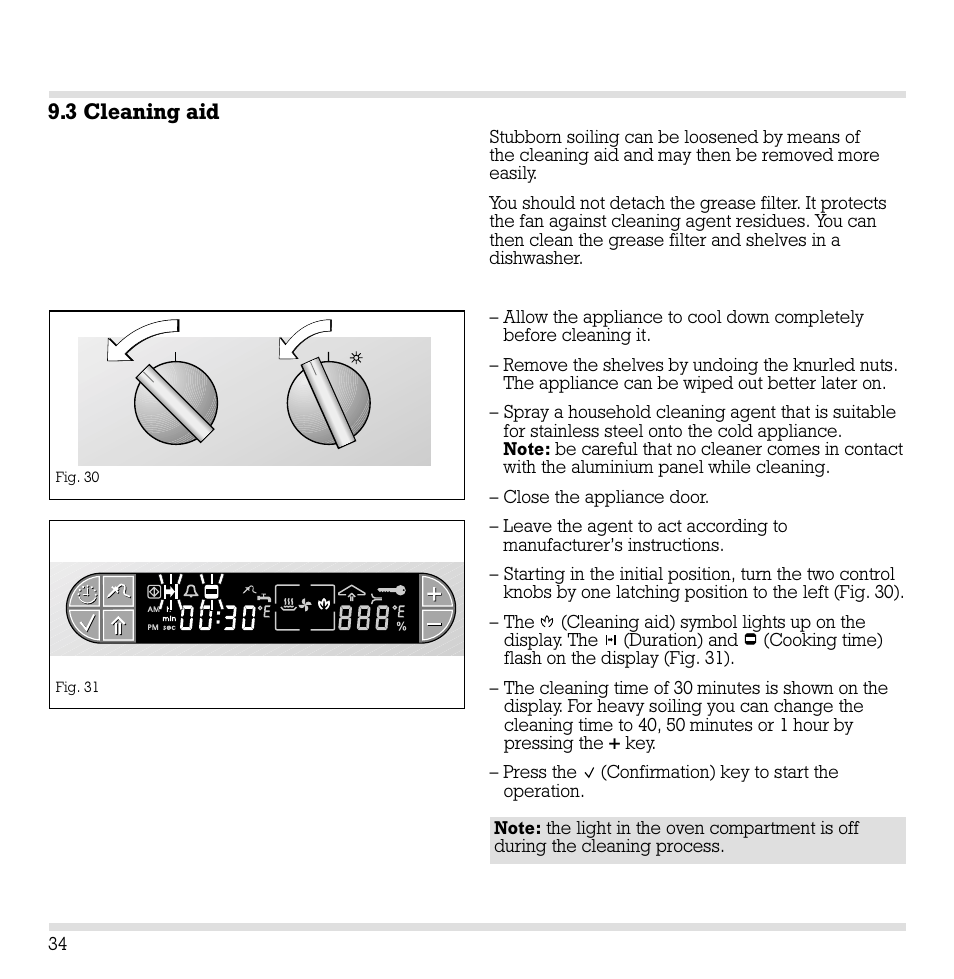 3 cleaning aid | Gaggenau ED221 User Manual | Page 35 / 46