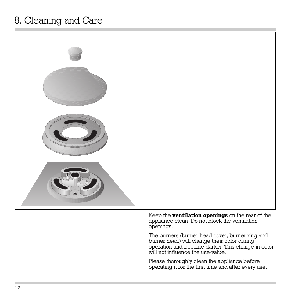 Cleaning and care | Gaggenau KG 291 User Manual | Page 14 / 33