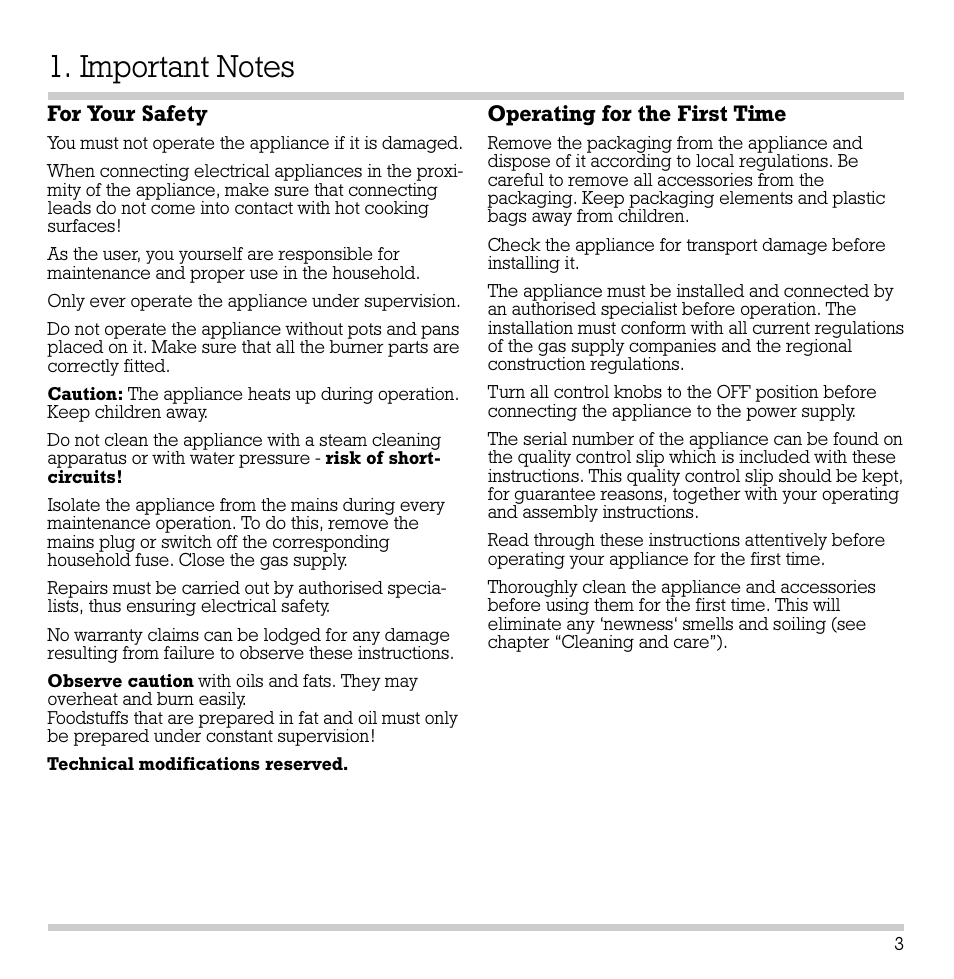 Gaggenau KG 291 User Manual | Page 5 / 33