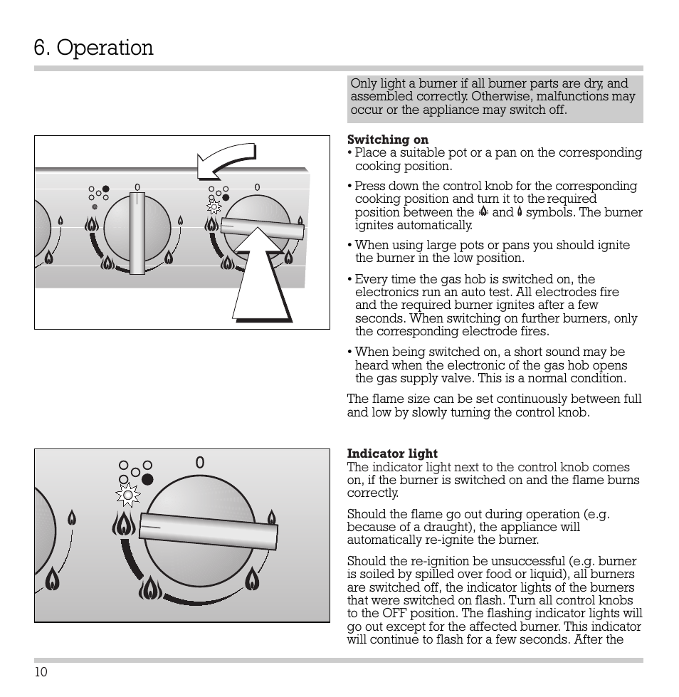 Operation | Gaggenau KG 291 CA User Manual | Page 11 / 31