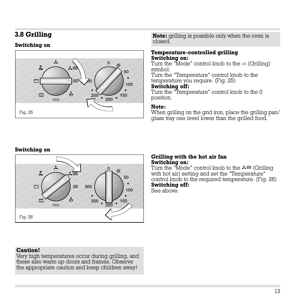 8 grilling | Gaggenau EB 204/205 User Manual | Page 14 / 26