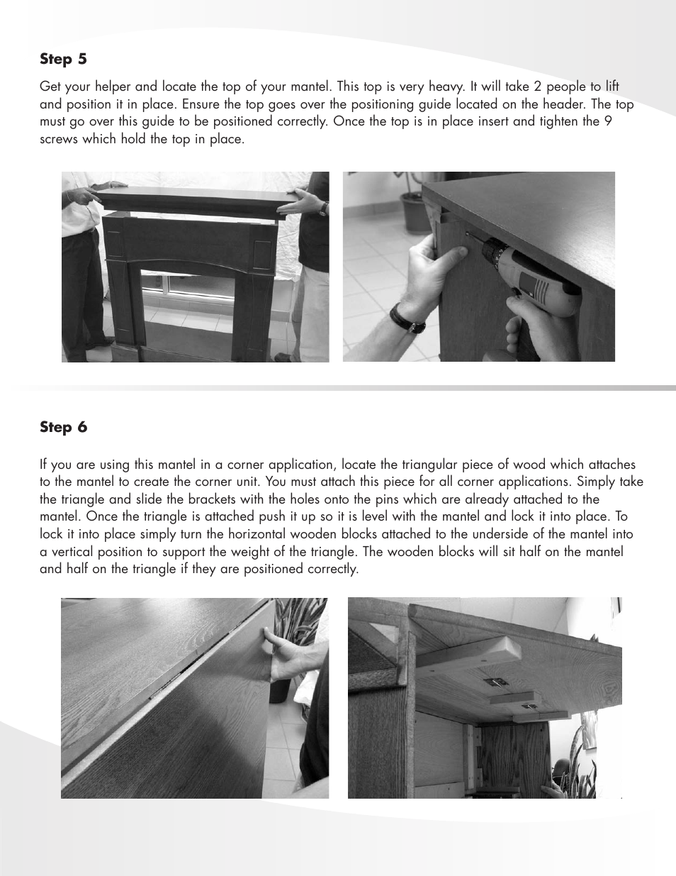 Greenway Home Products Electric Fireplace Mantel MM281COK User Manual | Page 4 / 7