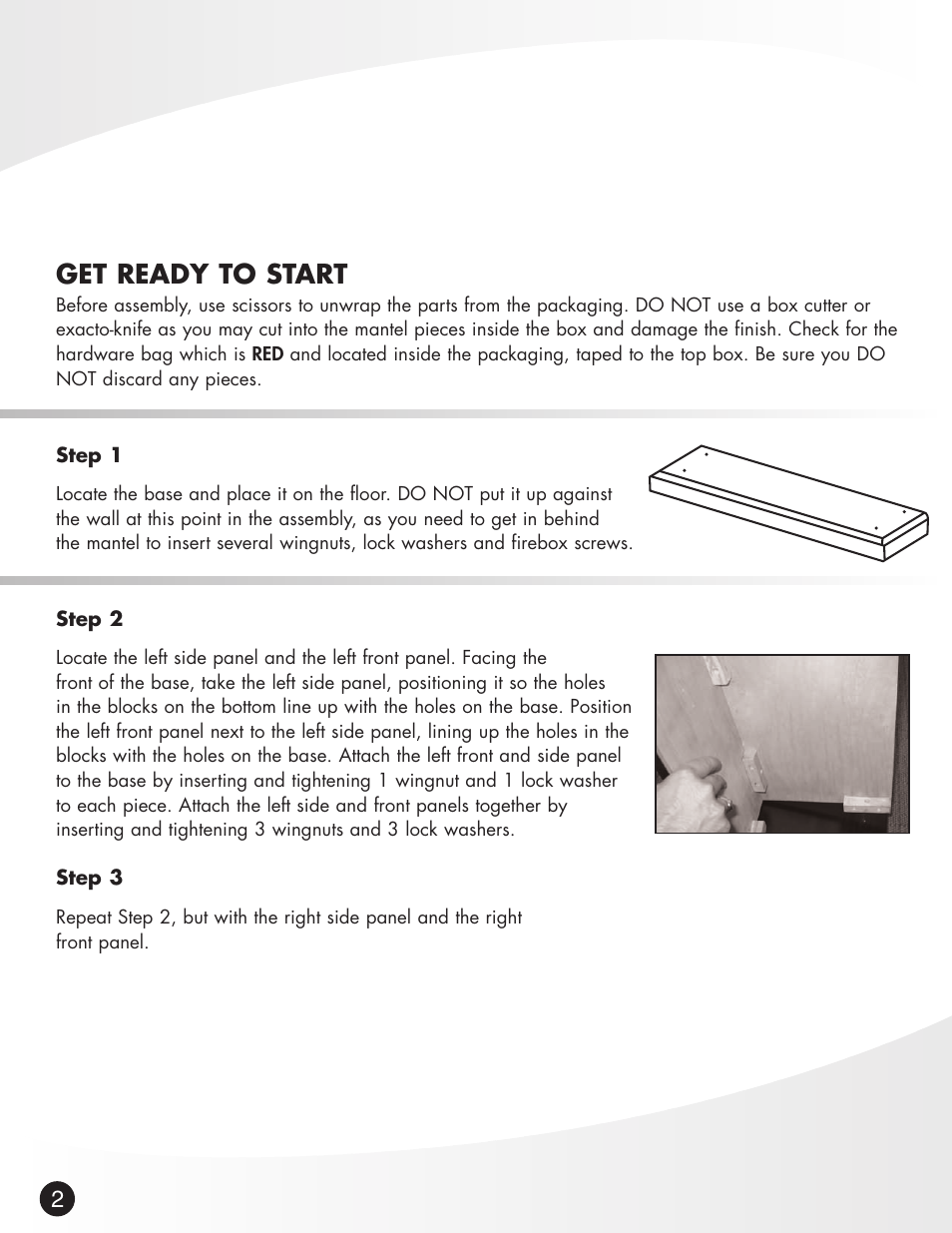 Get ready to start | Greenway Home Products Nottingham GEF257OK User Manual | Page 3 / 7