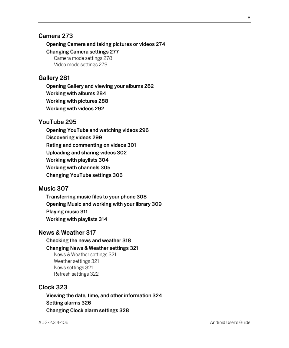 Google ANDROID 2.3.4 User Manual | Page 8 / 384