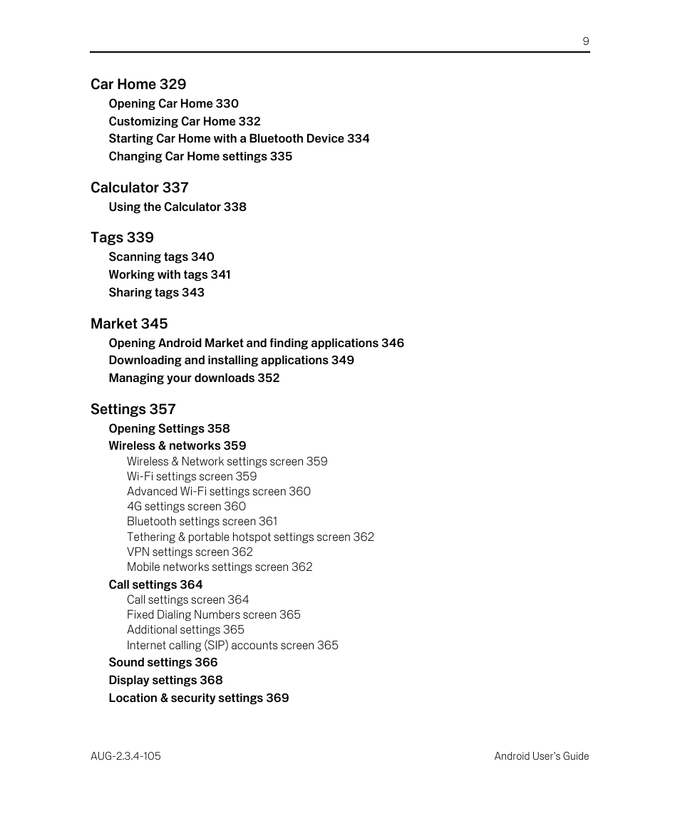 Google ANDROID 2.3.4 User Manual | Page 9 / 384