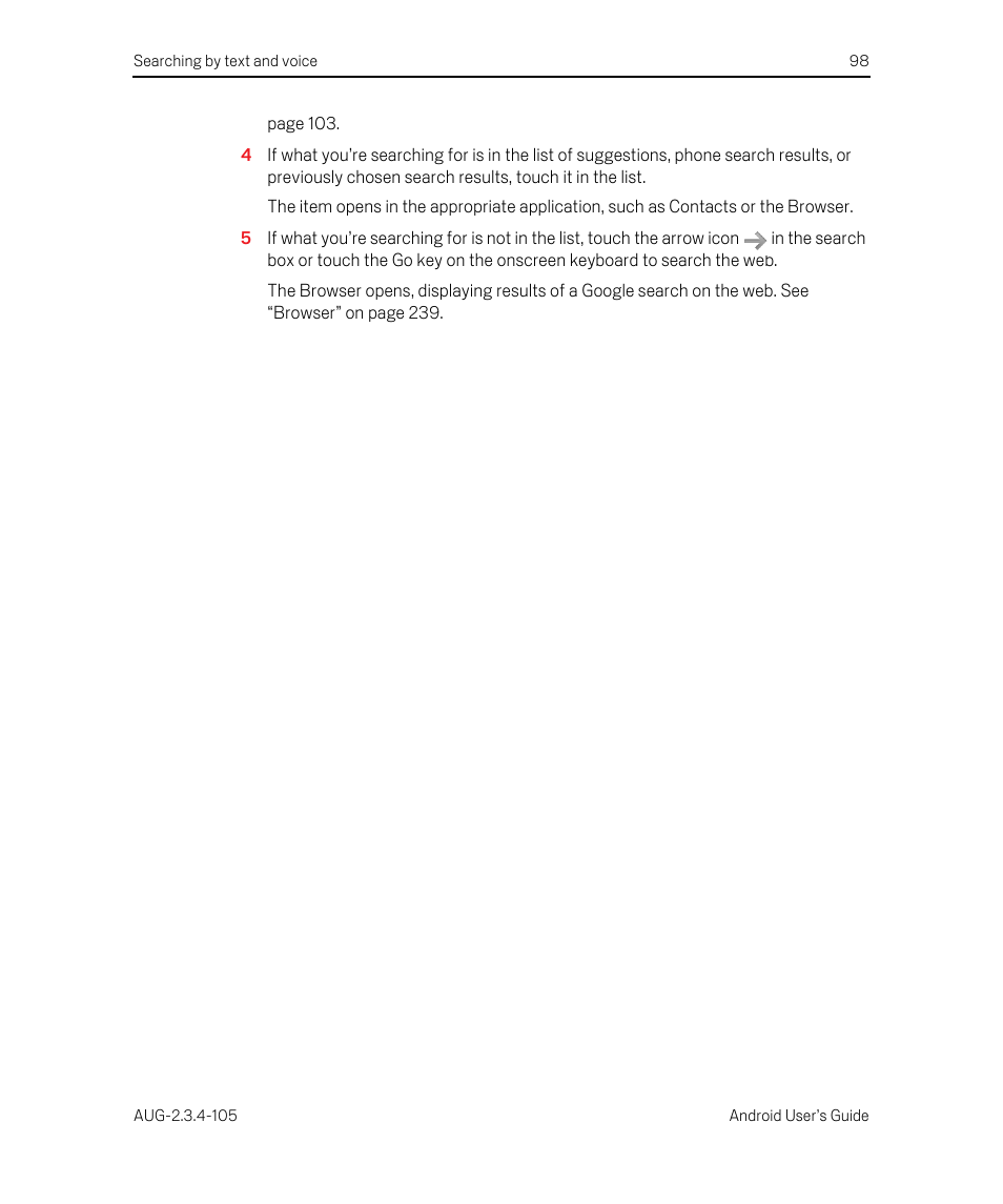 Google ANDROID 2.3.4 User Manual | Page 98 / 384