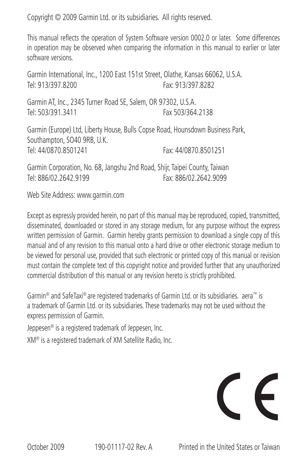 Garmin aera 500 User Manual | Page 5 / 202