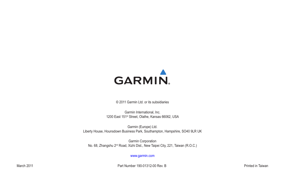 Garmin echo 100 User Manual | Page 12 / 12